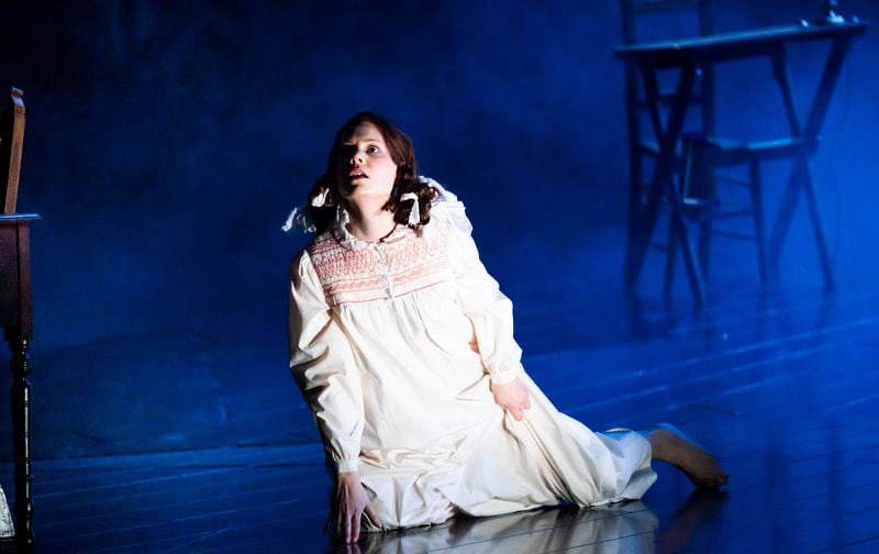 The Turn of the Screw, Opera North, 2020. Jennifer Clark as Flora. Photo by Tristram Kenton.